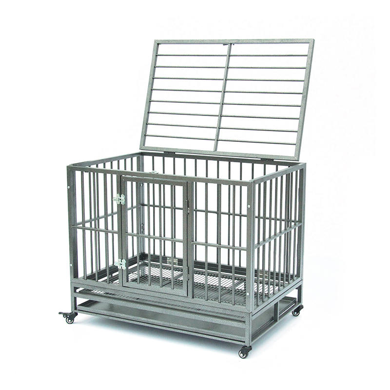 トップトップチューブメタルドッグケージを開きます トップトップチューブメタルドッグケージを開きます