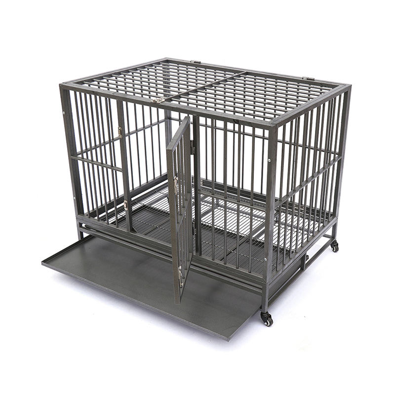 トップトップチューブメタルドッグケージを開きます トップトップチューブメタルドッグケージを開きます