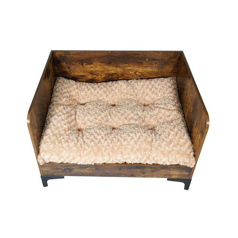 フレーム付きのモダンな屋内木材の高架犬のベッド フレーム付きのモダンな屋内木材の高架犬のベッド