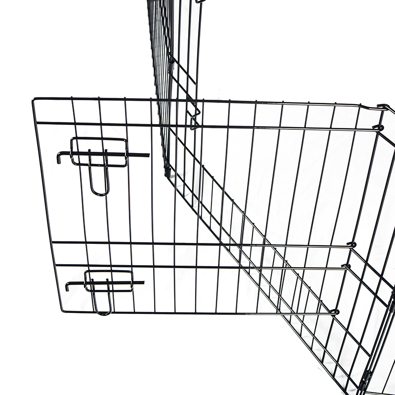 8パネルの折りたたみ式ワイヤーメタルドッグプレイペントップカバーとボトムパッド付き 8パネルの折りたたみ式ワイヤーメタルドッグプレイペントップカバーとボトムパッド付き