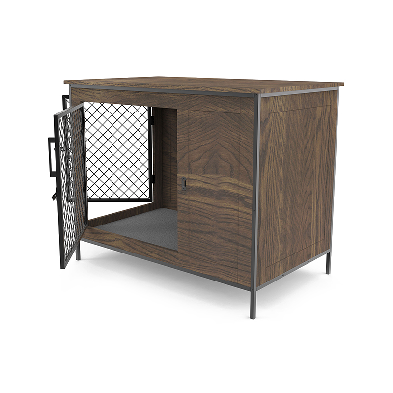 屋内犬の木枠エンドテーブル木製家具スタイルの犬ケージ 屋内犬の木枠エンドテーブル木製家具スタイルの犬ケージ