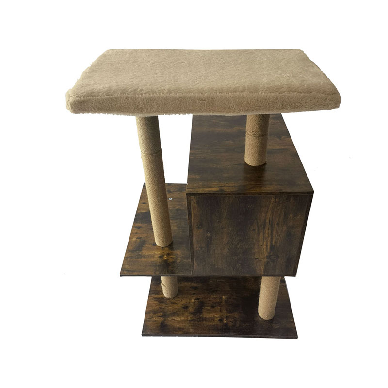 木製タワーキャットハウスサイザルスクラッチポスト猫の木の登山フレーム 木製タワーキャットハウスサイザルスクラッチポスト猫の木の登山フレーム