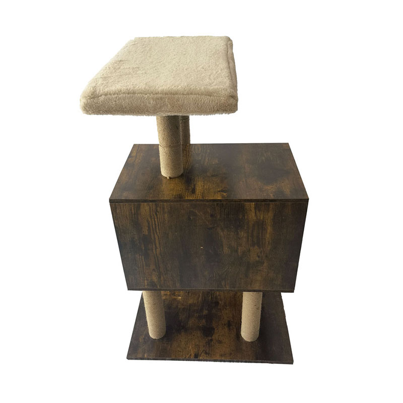 木製タワーキャットハウスサイザルスクラッチポスト猫の木の登山フレーム 木製タワーキャットハウスサイザルスクラッチポスト猫の木の登山フレーム