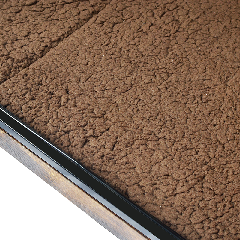 クッションとホイールのある屋内木製家具スタイルの犬のケージ クッションとホイールのある屋内木製家具スタイルの犬のケージ