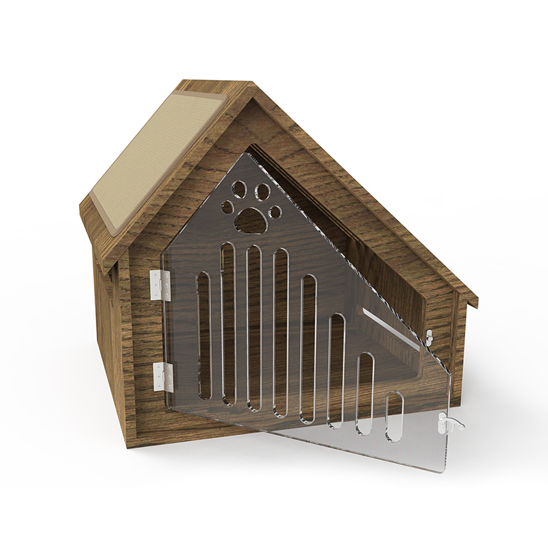 スクラッチボード付きのモダンな屋内木製猫家具スタイルの猫ケージ スクラッチボード付きのモダンな屋内木製猫家具スタイルの猫ケージ