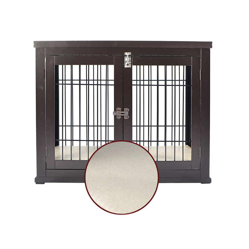 屋内の大きな木製家具スタイルの犬のケージ 屋内の大きな木製家具スタイルの犬のケージ