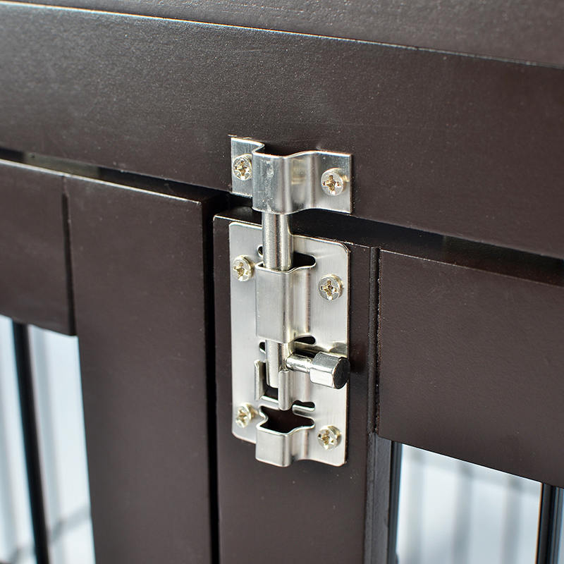 屋内の大きな木製家具スタイルの犬のケージ 屋内の大きな木製家具スタイルの犬のケージ