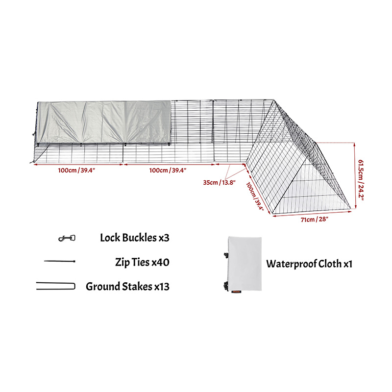 庭用の屋外での大きなアヒルの鶏小屋のケージ 庭用の屋外での大きなアヒルの鶏小屋のケージ