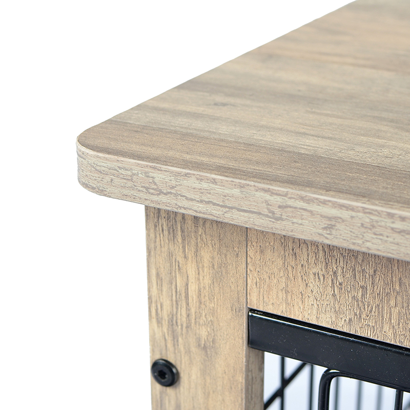 アイボリー屋内大型木製家具スタイルの金属犬の木枠 アイボリー屋内大型木製家具スタイルの金属犬の木枠