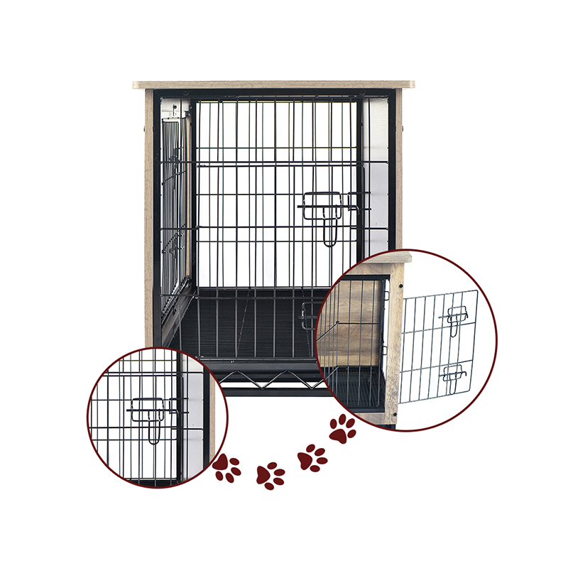 アイボリー屋内大型木製家具スタイルの金属犬の木枠 アイボリー屋内大型木製家具スタイルの金属犬の木枠