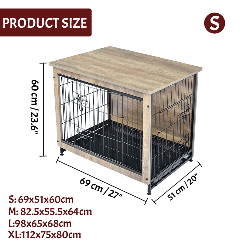 アイボリー屋内大型木製家具スタイルの金属犬の木枠 アイボリー屋内大型木製家具スタイルの金属犬の木枠