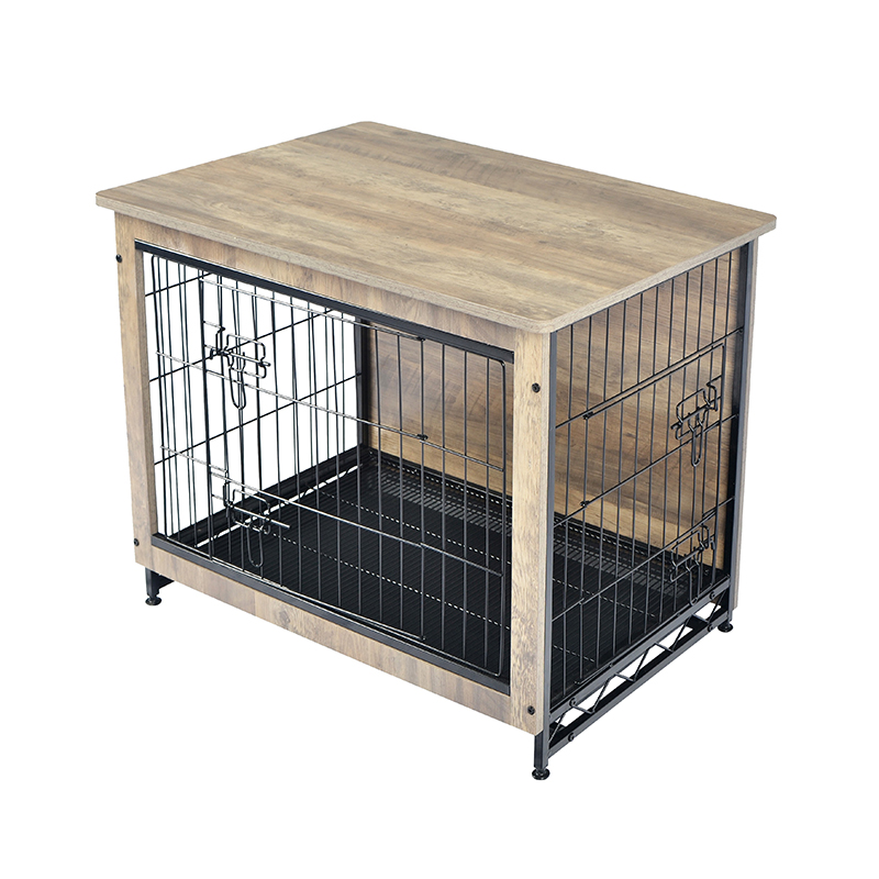 アイボリー屋内大型木製家具スタイルの金属犬の木枠 アイボリー屋内大型木製家具スタイルの金属犬の木枠