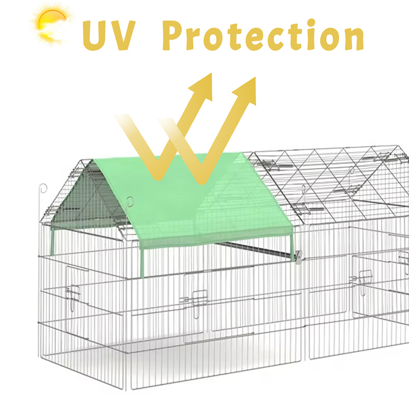 UVカバー付きの屋外折りたたみ式鶏肉フェンスワイヤーチキンコープ UVカバー付きの屋外折りたたみ式鶏肉フェンスワイヤーチキンコープ