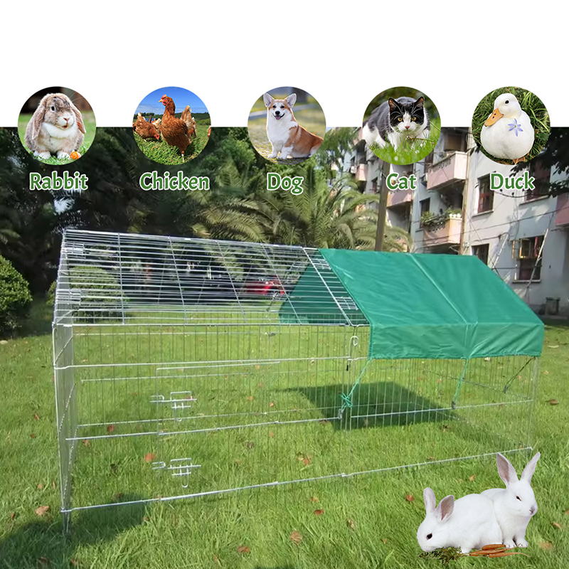 UVカバー付きの屋外折りたたみ式鶏肉フェンスワイヤーチキンコープ UVカバー付きの屋外折りたたみ式鶏肉フェンスワイヤーチキンコープ