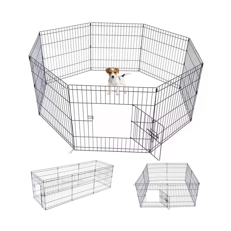 8パネルの金属ペットフェンス折りたたみ式ワイヤードッグ 8パネルの金属ペットフェンス折りたたみ式ワイヤードッグ