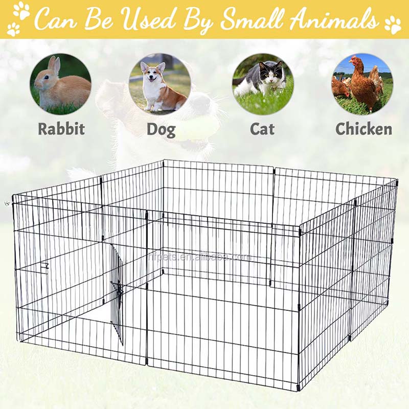 8パネルの金属ペットフェンス折りたたみ式ワイヤードッグ 8パネルの金属ペットフェンス折りたたみ式ワイヤードッグ