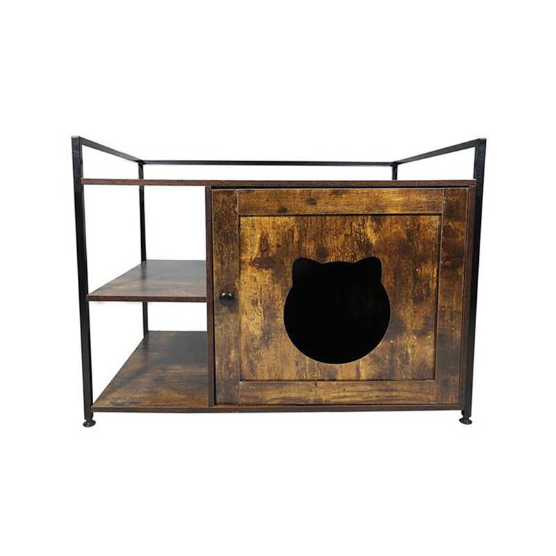 家具スタイルの猫ケージと貯蔵棚のごみキャビネット