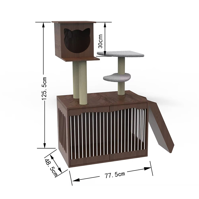ウッドキャットタワーコンドミニアムクライミングフレーム屋内猫の木 ウッドキャットタワーコンドミニアムクライミングフレーム屋内猫の木