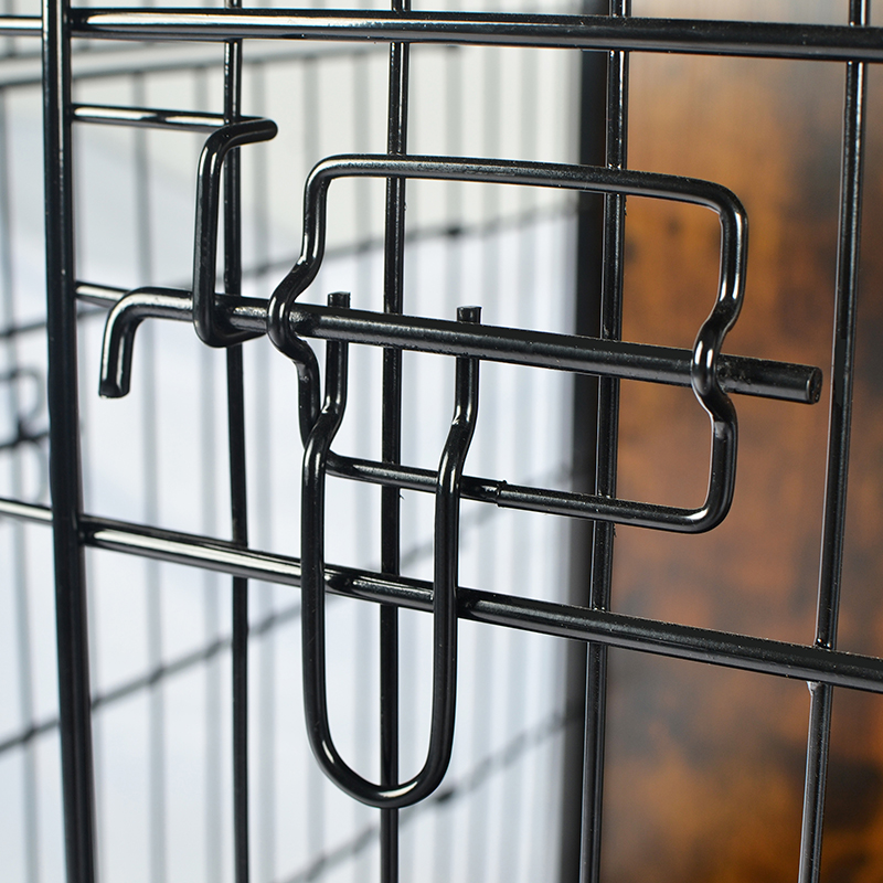 屋内木製家具スタイルの金属犬のケージ 屋内木製家具スタイルの金属犬のケージ