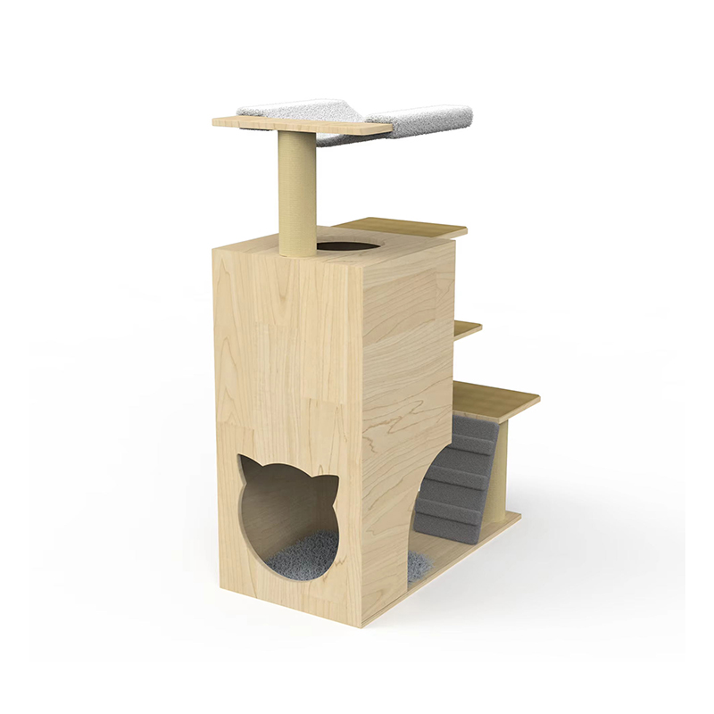 木製タワーのコンドミニアム猫の木の登山フレームサイザルスクラッチポスト付き 木製タワーのコンドミニアム猫の木の登山フレームサイザルスクラッチポスト付き