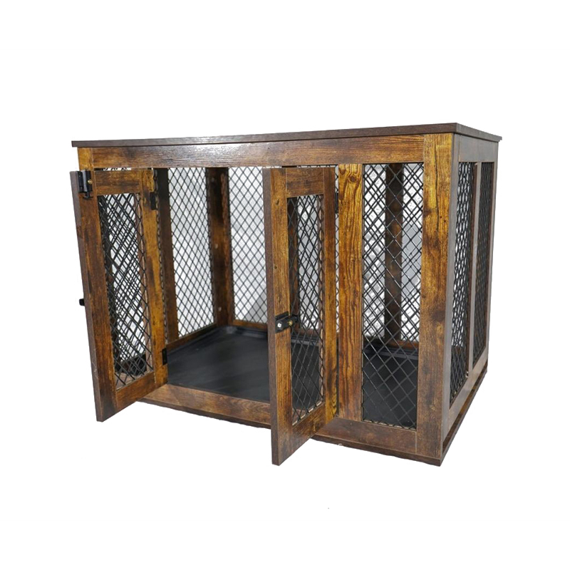 屋内家具スタイルの木製金属大型犬のケージ 屋内家具スタイルの木製金属大型犬のケージ