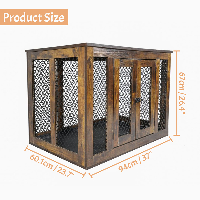 屋内家具スタイルの木製金属大型犬のケージ 屋内家具スタイルの木製金属大型犬のケージ