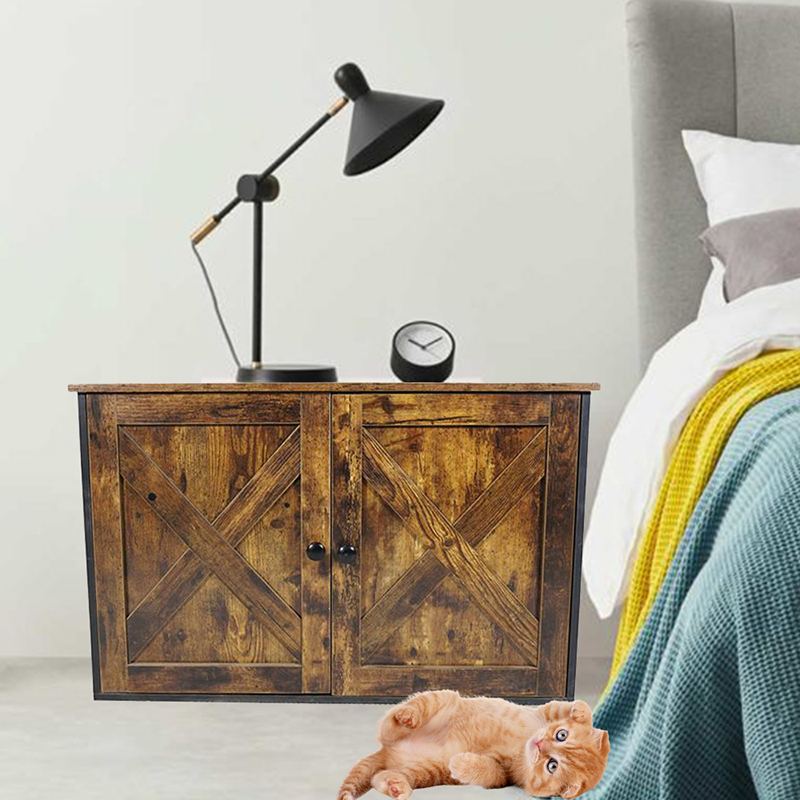 屋内の家具猫ケージと分割のごみキャビネット 屋内の家具猫ケージと分割のごみキャビネット