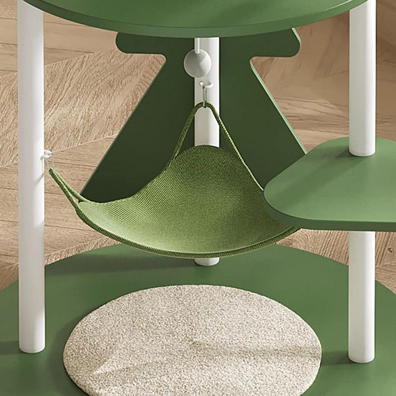 緑のマルチレベルの背の高い猫クライミングフレームキャットタワーコンドミニアム猫の木 緑のマルチレベルの背の高い猫クライミングフレームキャットタワーコンドミニアム猫の木