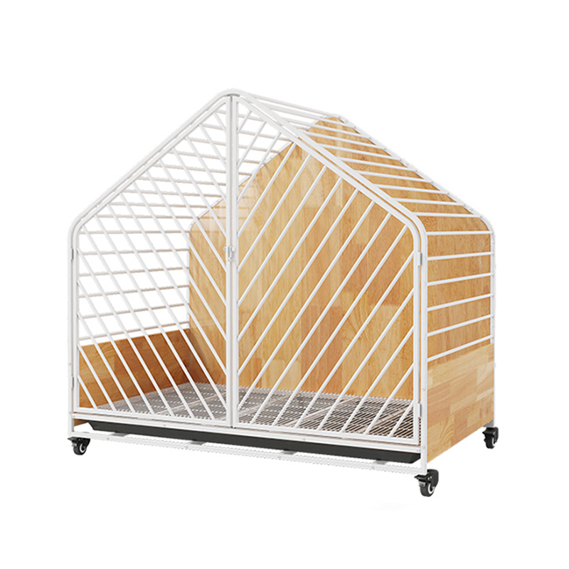 大きな木製の鋼の屋内犬のケージ